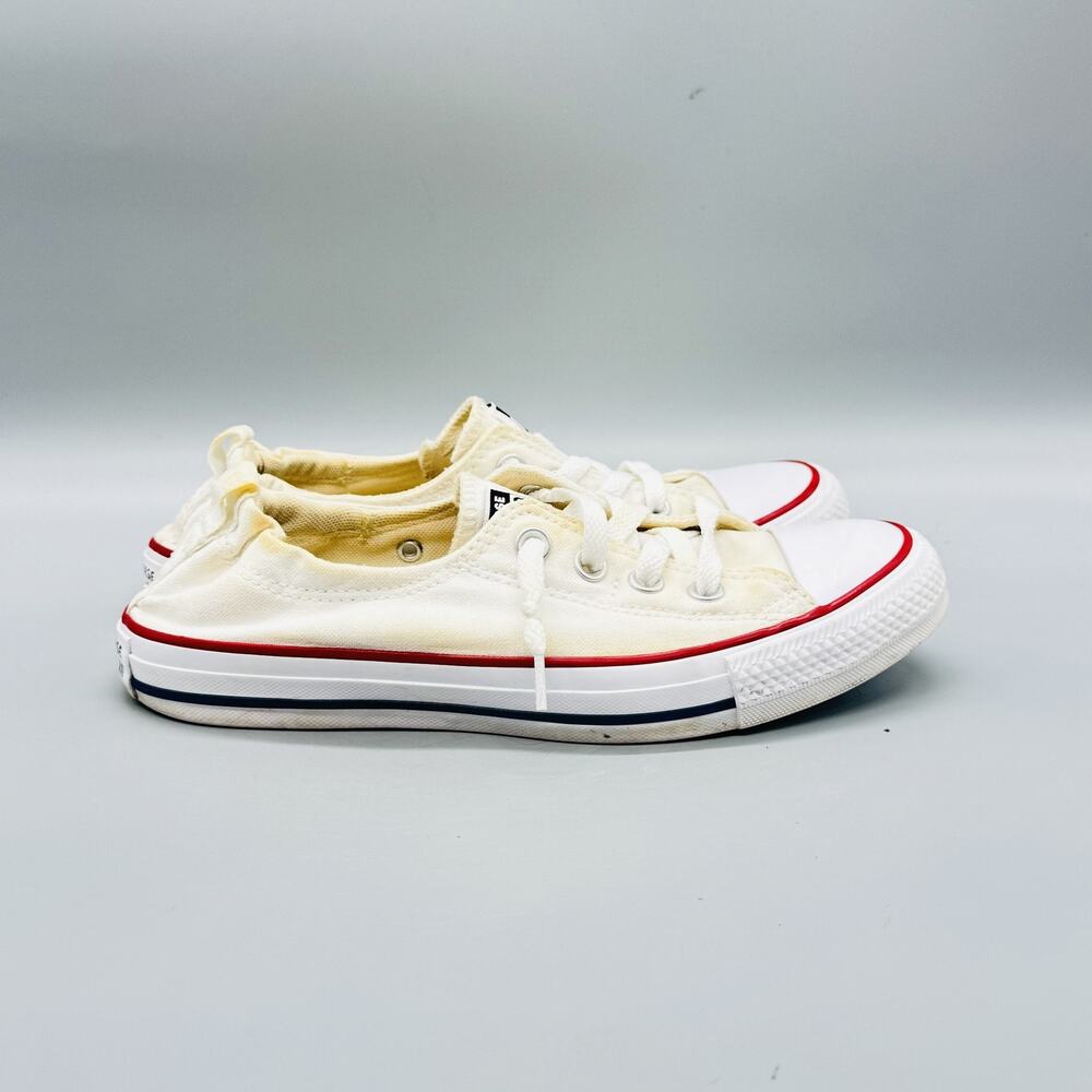 Converse Shoes Womens 8 White Chuck Taylor All Star Shoreline Slip On Sneakers